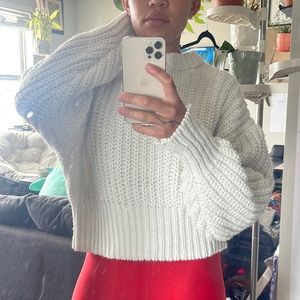 Knitted Cropped Sweater